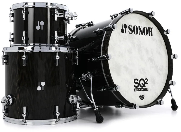 Sonor SQ2 3-piece Shell Pack - Vintage Onyx High Gloss