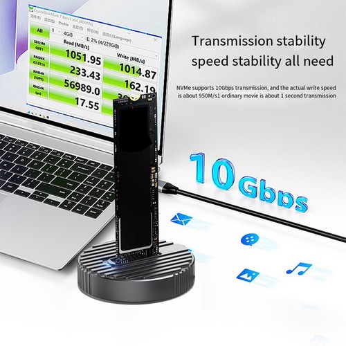 M.2 Dual Protocol SSD Solid State Drive Box NVME/SATA10G External Mobile7272 - Afbeelding 3 van 10