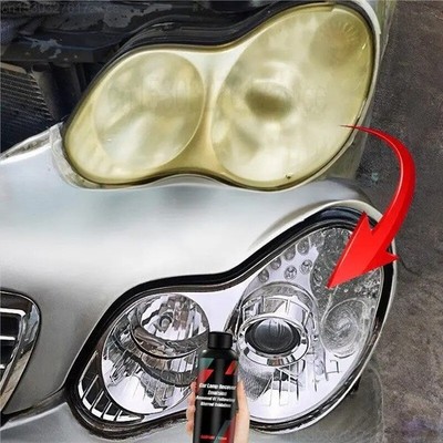 Car Headlight Restoration Set Fluid Repair Kit Plastic Light Polish Cleaner Fast