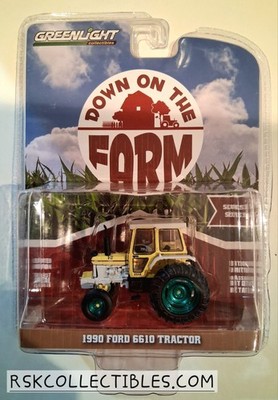 Greenlight GREEN MACHINE 1990 Ford 6610 Tractor 1/64 scale Chase Down on Farm s5