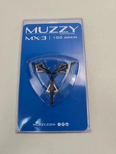 Muzzy ~ Archery MX-3 100 Grain  1-1/4" Fixed Broadheads 3-Pack