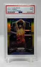 2019 Panini Prizm Rudy Gobert Black Gold Prizm /5 PSA 9 Utah Jazz SSP