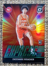 2024-25 Panini Donruss Optic #23 Zaccharie Risacher Express Lane Lime Green /199