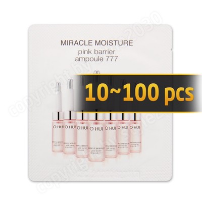 O HUI Miracle Moisture Pink Barrier Ampulle 777 1ml (10~100 Stück) OHUI