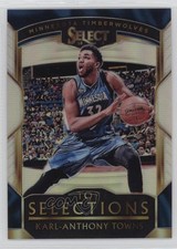 2018 Panini Select Top Selections Silver Prizm /99 Karl-Anthony Towns #10 12kk
