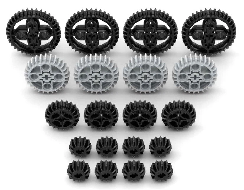 20 LEGO Double Bevel Gears - 4 Sizes (8,16,24,40,car,transmission,motor,engine) - Image 2 of 3