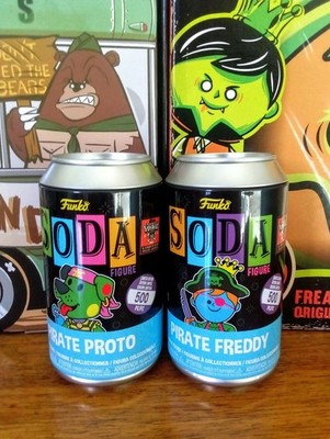 Funko Soda 500 Teile PIRATE FREDDY und PIRATE PROTO Blacklight Set Funtastic Voyage