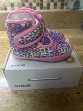 Bogs Kids Bootie Elliot II Neo Leopard Toddler 8 Slippers