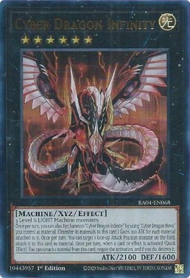 Cyber Dragon Infinity - RA04-EN068 - Ultra Rare - 1st Edition - Near Mint