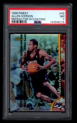 1998-99 Finest Refractor Allen Iverson PSA 7 #42