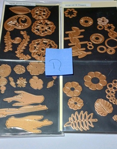 Set of 4 Ornat Cut and Emboss Dies for Paper Progects and  Scrapbooking (N)