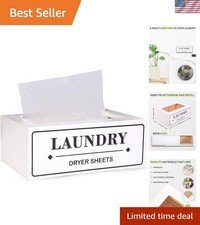 Dryer Sheet Holder Dispenser Container, Space Saving Laundry Room Organizatio...
