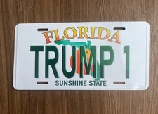 Florida FL Replica Donald Trump 60th PRESIDENTIAL LICENSE PLATE Challenge Coin