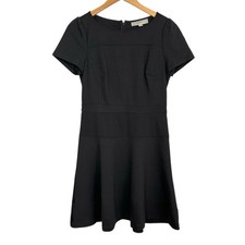 LOFT Womens Fit Flare Short Sleeve Dress Size 2 Careerwear A-Line LBD NWT