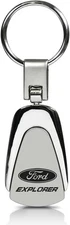, Inc. Officially Licensed Silver Teardrop Key Fob for Ford Explorer