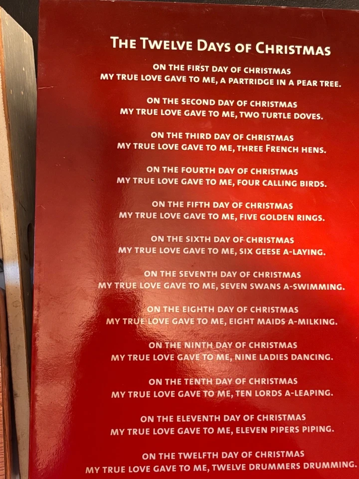 Harvey Lewis Twelve Days of Christmas Silver Plated Swarovski Crystal Ornaments - Image 4 of 4