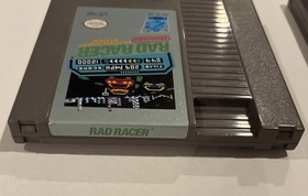 DAYS OF THUNDER & RAD RACER Nintendo NES Cartridges Auth Tested Racing NICE Cond