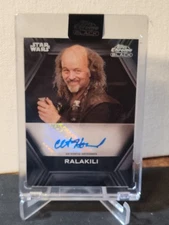 2022 Topps Chrome Black Star Wars Clint Howard as Ralakili #AB-CH Auto