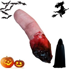 Severed Silicone Finger Prop- Realistic Prosthetic- Halloween- Scary Movie Prop