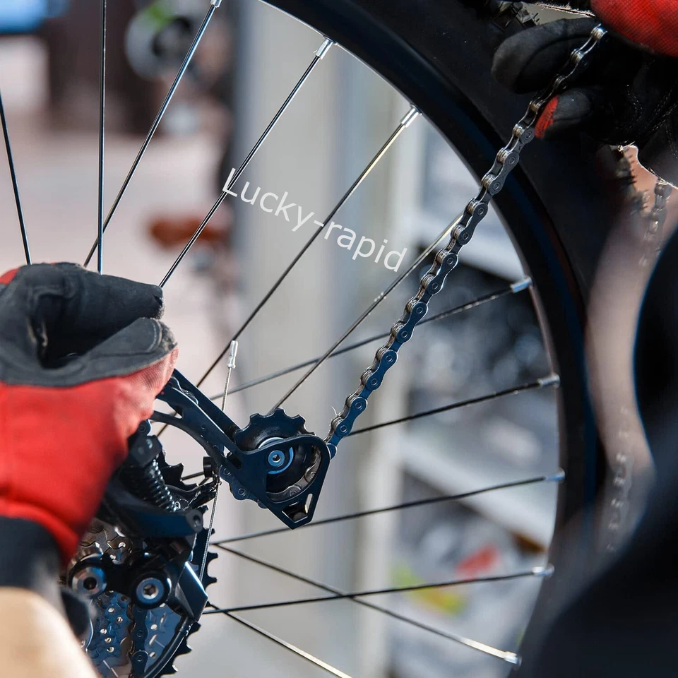 FAHRRAD KETTE 9-FACH 116 GLIEDER HG73 MTB-RENNRAD FAHRRADKETTE BIKE CHAIN Neu - Bild 4 von 4