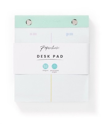 Paperchase Ombré Schreibtischunterlage kleiner Notizblock Am & Pm Planer 100 Blatt - NEU
