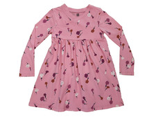 Tea Collection Wrap Neck Pink Girls Dress Chiquita Flora Inca Size 5 Years