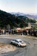 Bjorn Waldegard Hans Thorszelius Porsche 911 SC Rally Monte Carlo o- Old Photo