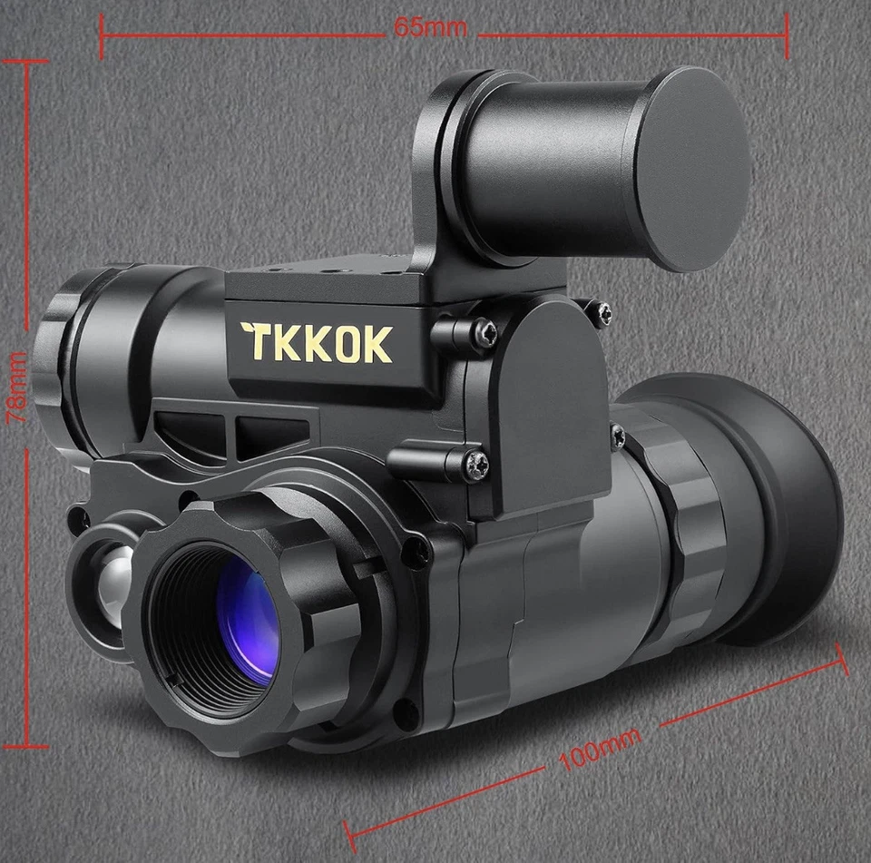 TKKOK M60 Montado en Casco HD Visión Nocturna Impermeable Foto 3 de 4