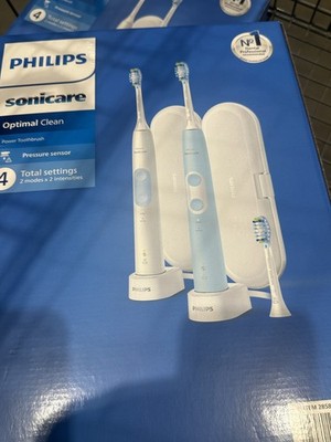 Philips Sonicare Optimal Clean Rechargeable Electric Toothbrush 2-pack HX6829/77