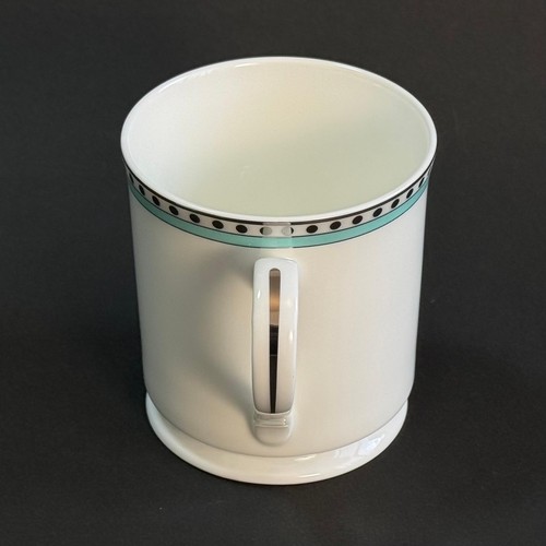 Tiffany & Co. Platinum Blue Band Mug Cup W8.3 H9cm 2pcs Set Authentic with Box - Picture 6 of 24