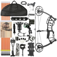 Arco composto regolabile 40-65lbs 320fps caccia pesca bersaglio tiro adulti