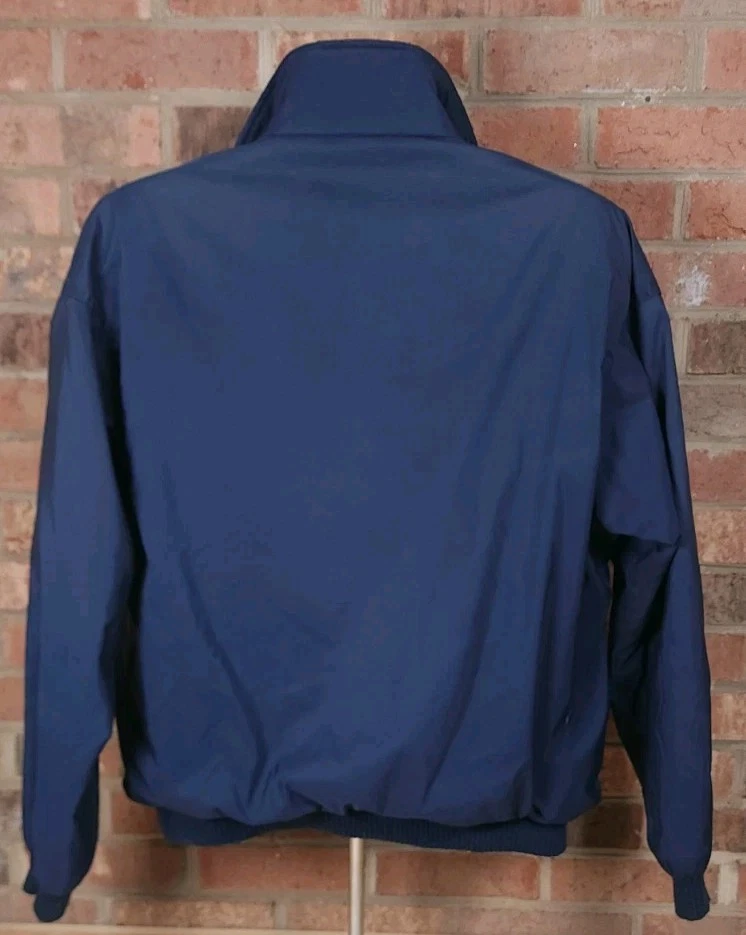 Chaqueta Pendleton Lobo XL De Colección Azul Verde Cremallera Completa Aislante Años 80 Hecha en EE. UU. Foto 3 de 4