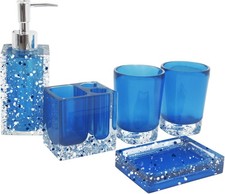Resin Soap Dish Soap Dispenser Toothbrush Holder  Tumbler Bathroom Accessory 5