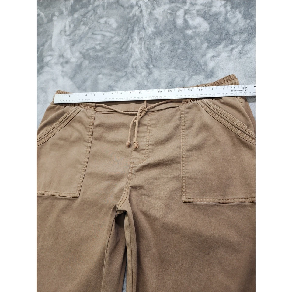 Maurices Weekender Drawstring Tapered Pants Size 20W Tan Pull On High Rise  - Image 2 of 4