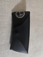 Ray-Ban Black Leather Soft Case w/ Snap Closure for Glasses Sunglasses