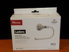 New Pfister Ladera Polished Chrome Bathroom Towel Hook Ring Holder BRB-LROC