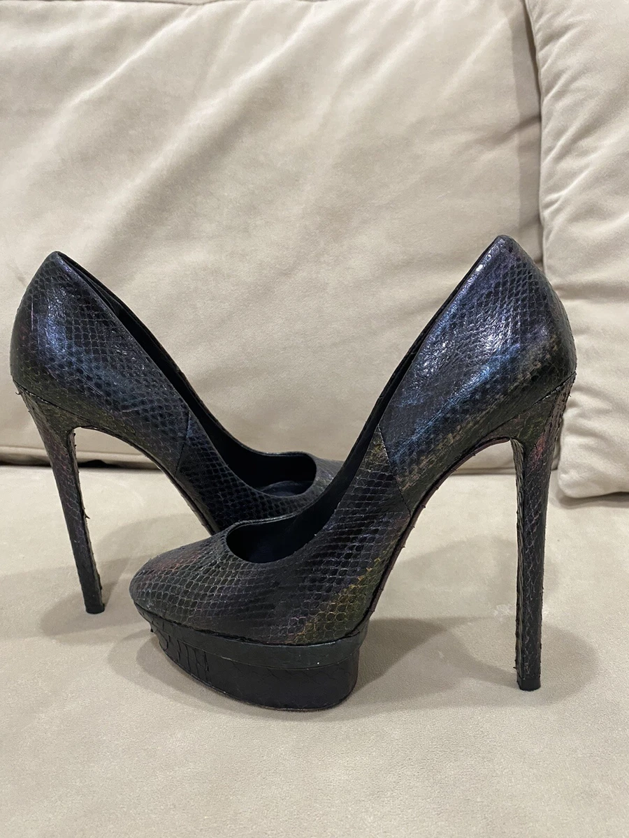 Brian atwood store snakeskin pumps