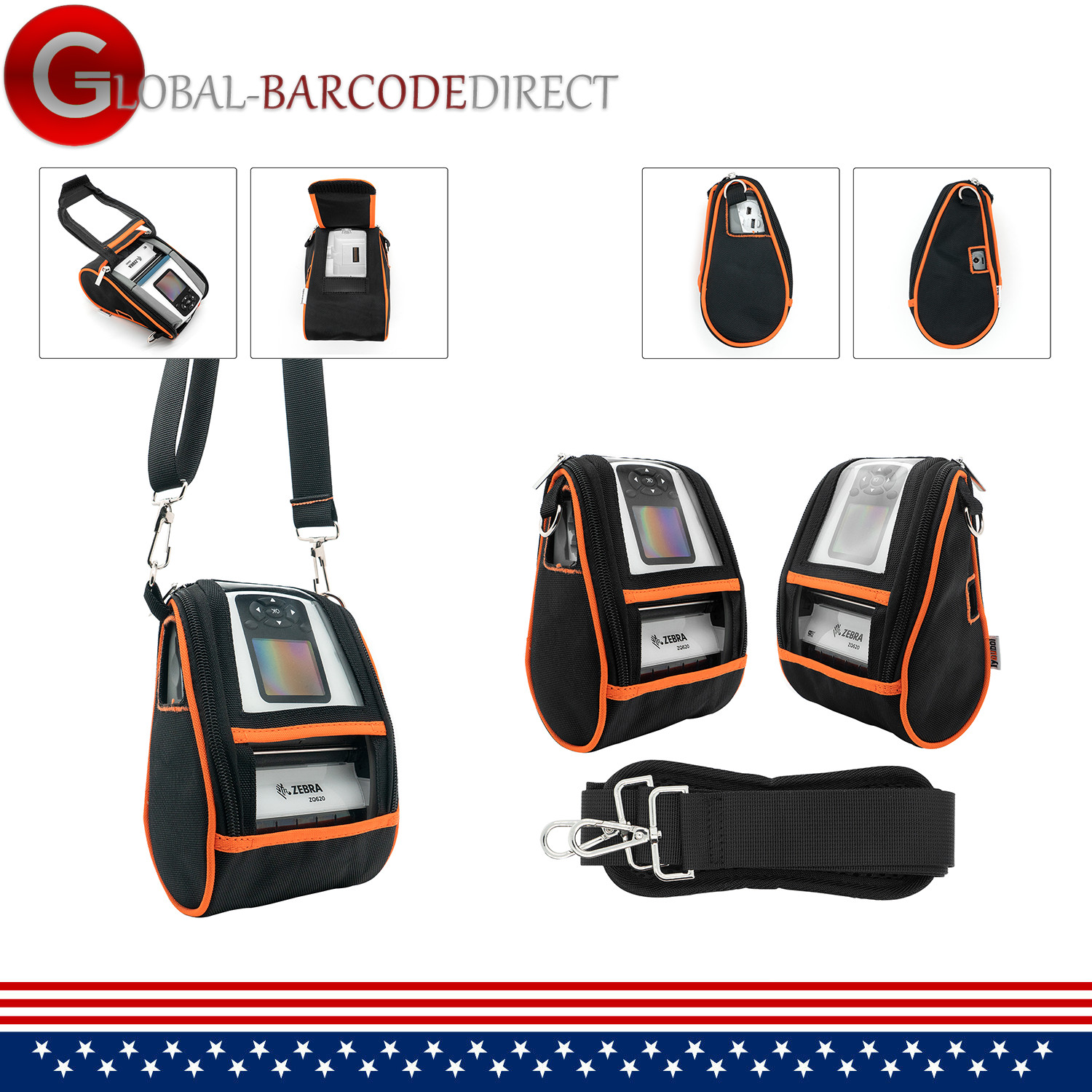 For Zebra QLN320 ZQ620 Thermal Label Printer Soft Case Pouch Holster