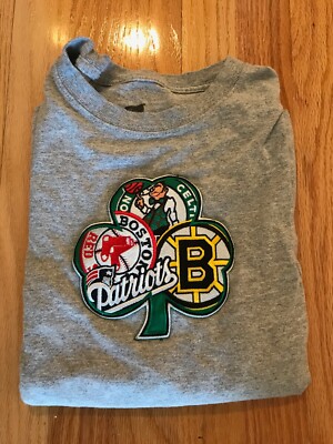 OR Mens Boston Celtics Clover Bruins Patriots Celtics Red Sox T Shirt