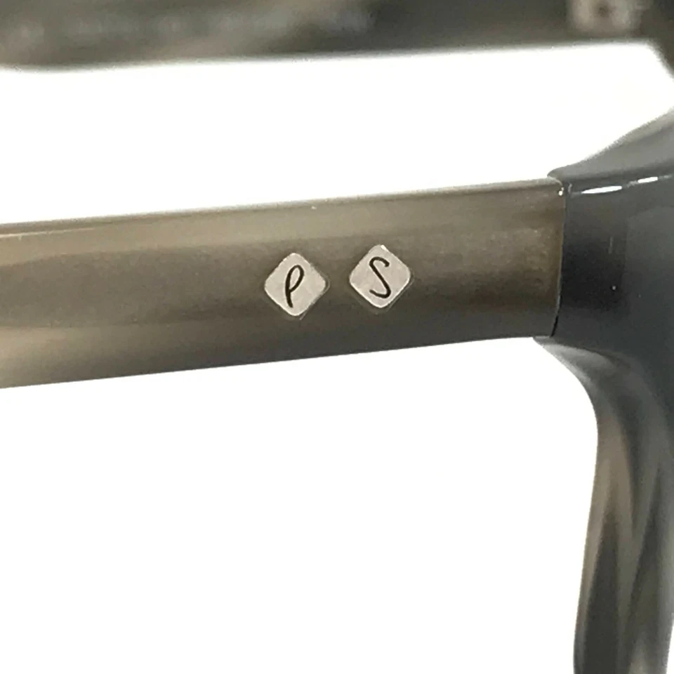 Monturas de gafas Paul Smith PS-436 SKW gris marrón cuerno logotipos a rayas 53-19-140 Foto 4 de 4