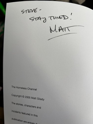 THE HOMELESS CHANNEL Issues One and Two -- Both SIgned by Matt Silady - Picture 2 of 2