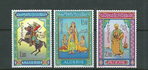 Algerien 1966 Miniaturen Von Mohammed Racim *Kunst* (Sc 362-64) Vf Mnh