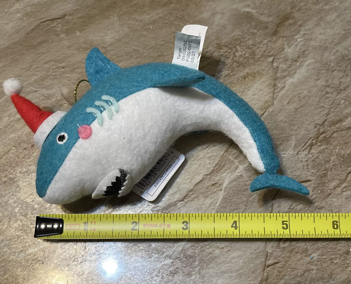 Plush Baby Shark Christmas Ornament