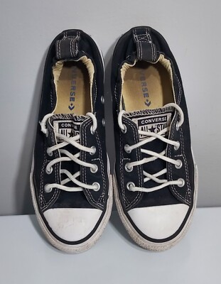 Converse Black Slip On Sneakers Junior Size 3.5