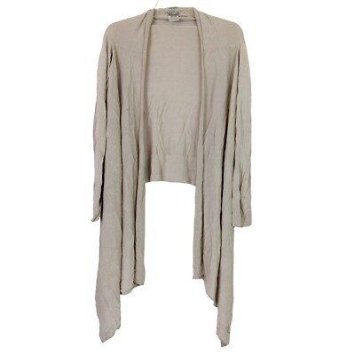 Herve Leger Paris Women Open Front Asymmetric Cover Up Wrap Rayon Beige XS/S