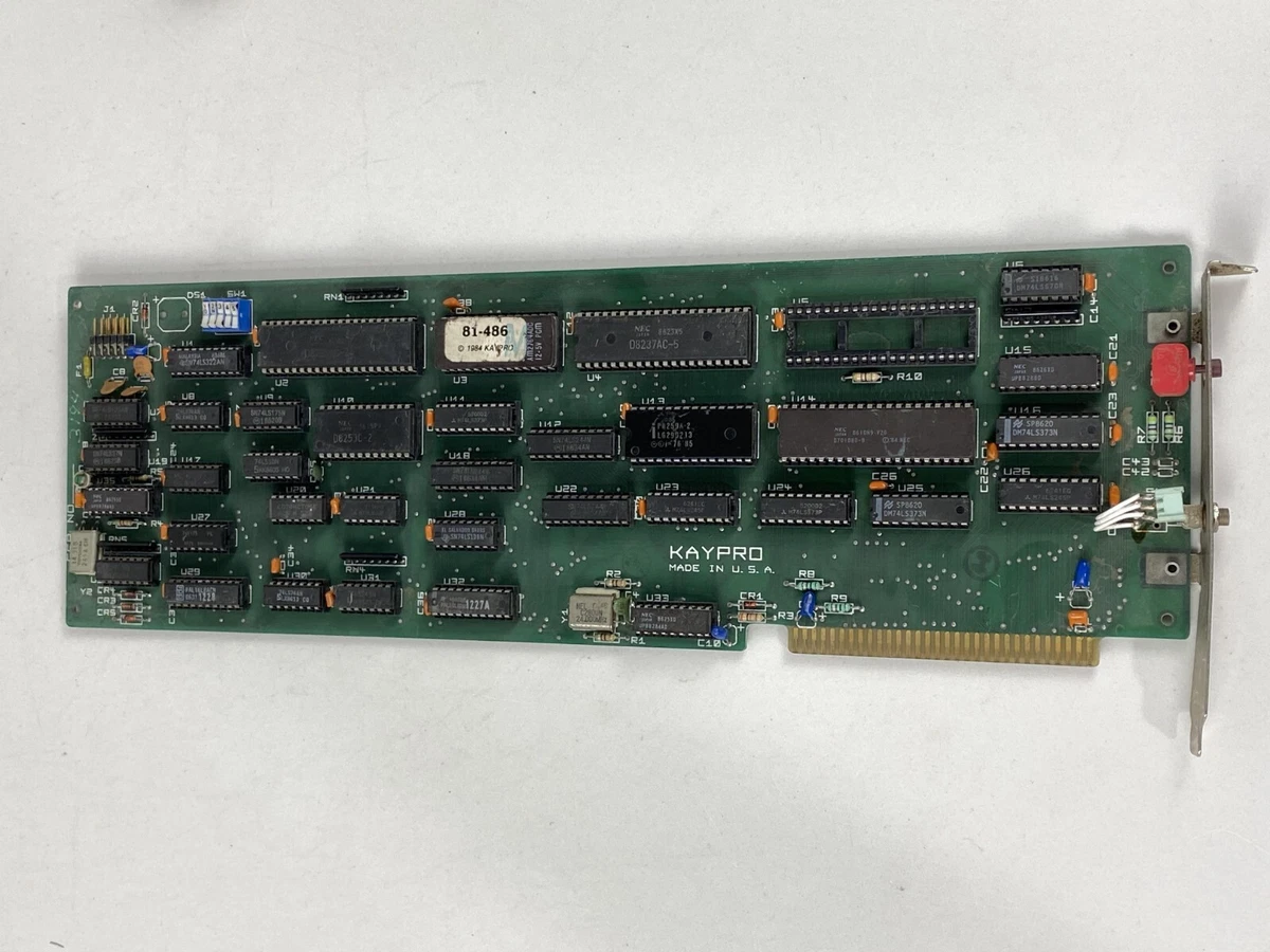 VINTAGE CARTE MERE DE KAYPRO 286i AVEC BLOC ALIMENTATION RARE