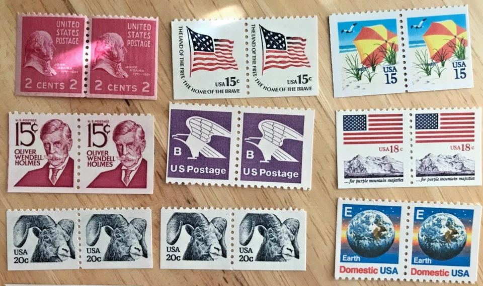 20 U.S. BOOKLET PAIRS OF MNH DEFINITIVE STAMPS - Image 2 of 4