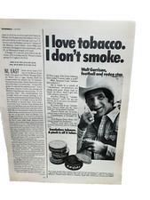 1975 Walt Garrison Cowboys Rodeo Smokeless Tobacco Original Vintage Print Ad 70s