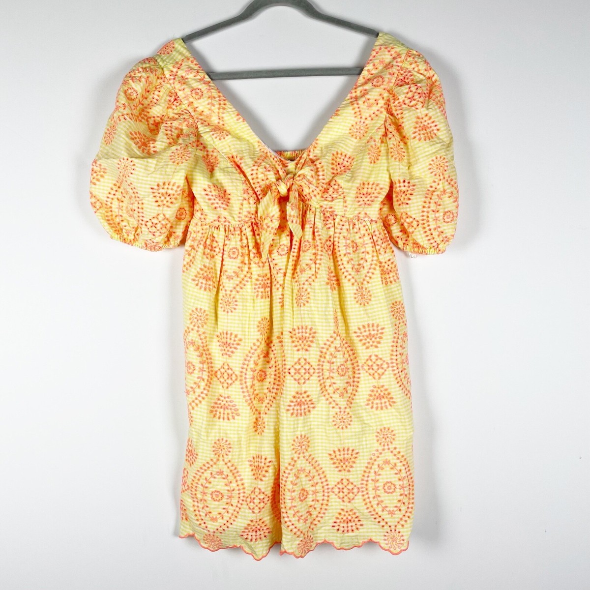 lilly pulitzer yellow lace dress Lilly Pulitzer Dresses | Lilly Pulitzer Aisha Eyelet Romper Nwt | Color: Yellow | Size: 14