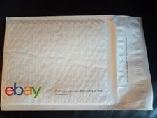 New 10 EBay Branded Airjacket Padded Envelopes Size 9.5" x 13.25"  Double seal 